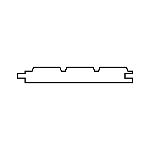 TG-STriple thermowood profile section drawing