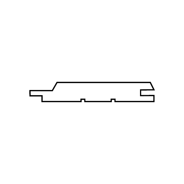 TG-V thermowood profile section drawing